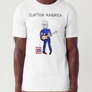 NWOT Unfortunate portrait “Clapton America” tee woman’s sizes XS and S
